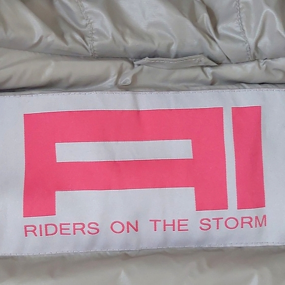 AI riders on the storm black down jacket - Picture 6 of 14